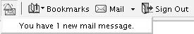 The Yahoo! Toolbar Mail Alert