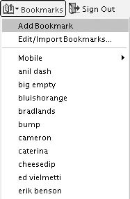 Yahoo! Toolbar bookmarks