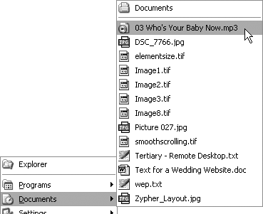 You can use TweakUI to hide the Documents menu.