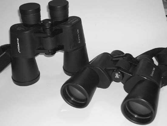 Orion Scenix 7X50 binoculars, typical Porro-prism models