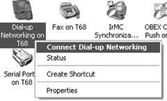 Connecting to the Internet through Dial-Up Networking