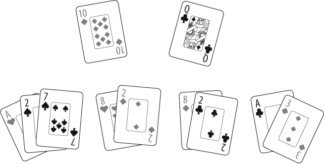 Grouping the cards in your hand
