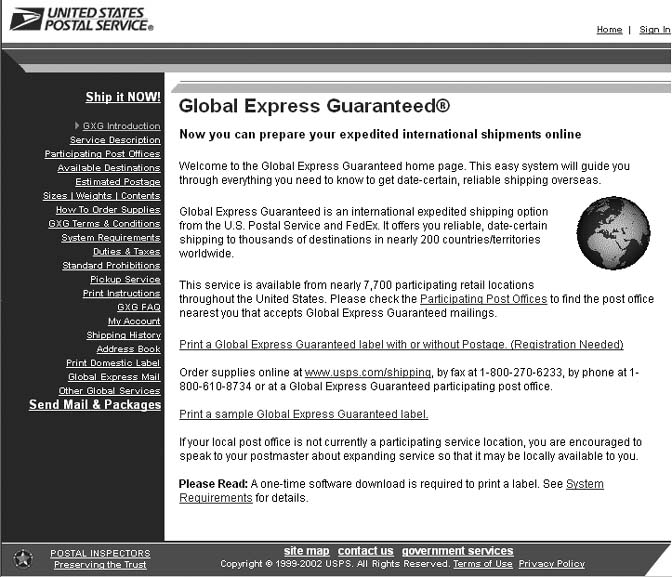 USPS Global Express Guaranteed offers service and protection normally unavailable for international shipments. Check it out at .