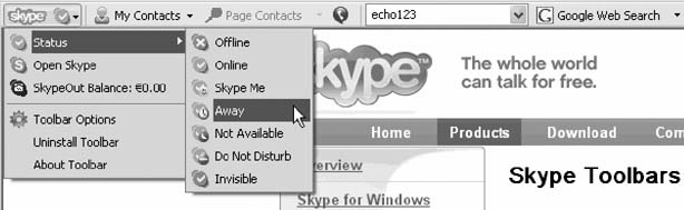 The Skype Toolbar