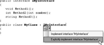 Using Visual Studio 2005 to provide a skeletal interface implementation