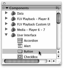 The Components panel