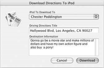 With PodQuest, your iPod not only rides shotgun as a music machine, but also can display driving directions downloaded from trusted travel sites like Google Maps and MapQuest.