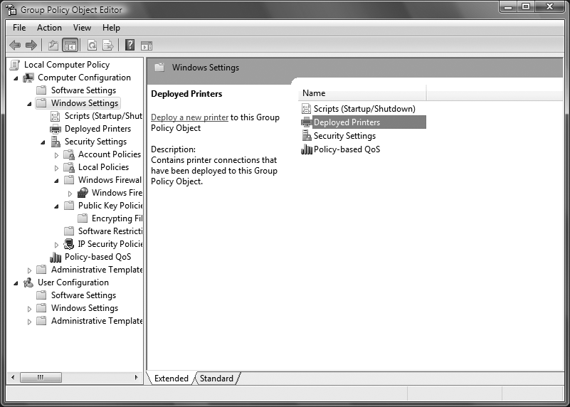 The Group Policy Object Editor, which gives you complete administrator access to Windows Vista’s deepest settings