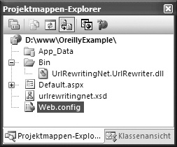 The Visual Studio Project Explorer