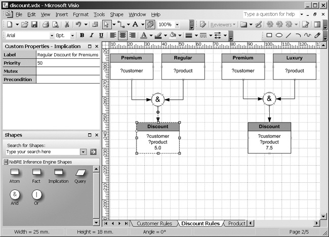 Designing Inference Engine rules with Visio