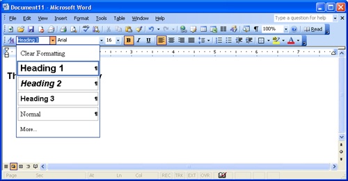 Creating a Web Page by Using Word
