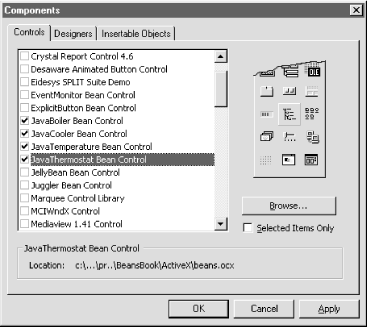 Adding Java Beans to the Visual Basic toolbox
