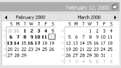 Calendar’s Date Navigator