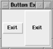 Default -width and -height (left) versus Button with -width and -height set (right)