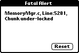 A fatal system alert