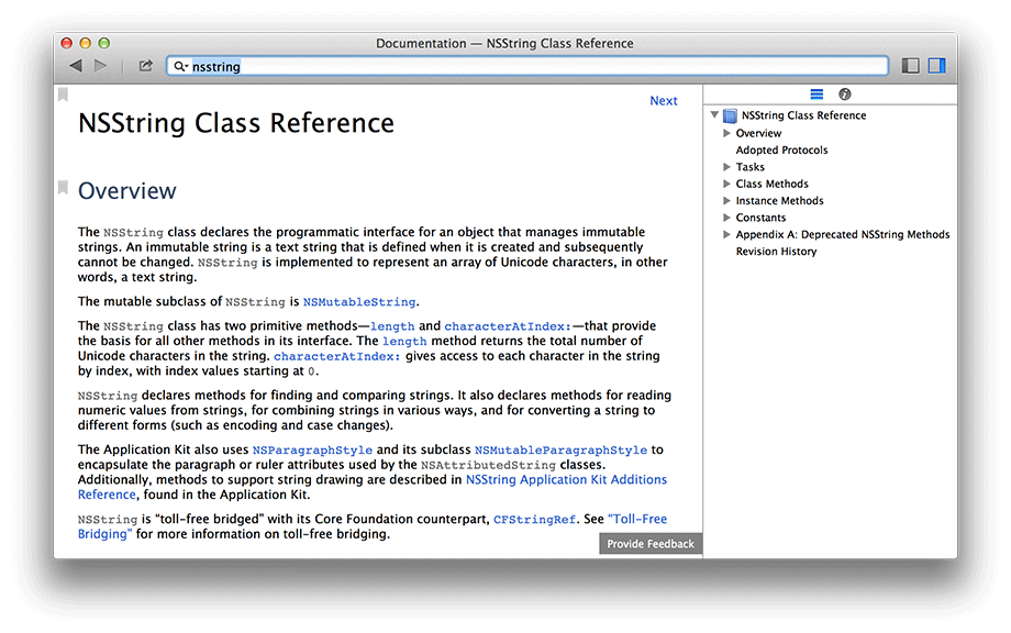 NSString class reference