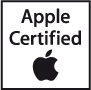 "Apple Certified" logo.