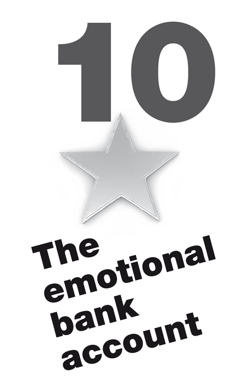 10 The emotional bank account