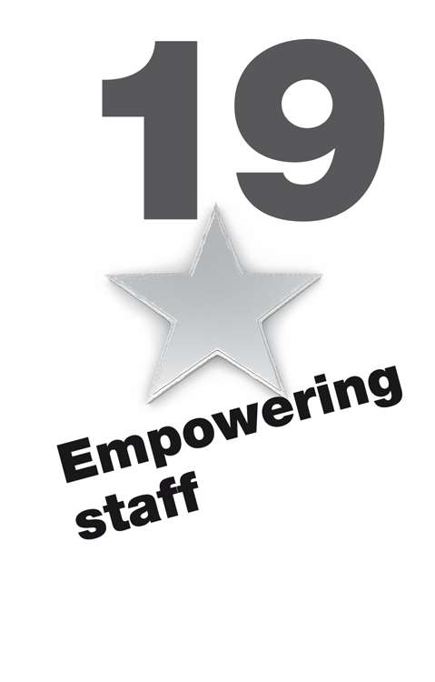 19 Empowering staff
