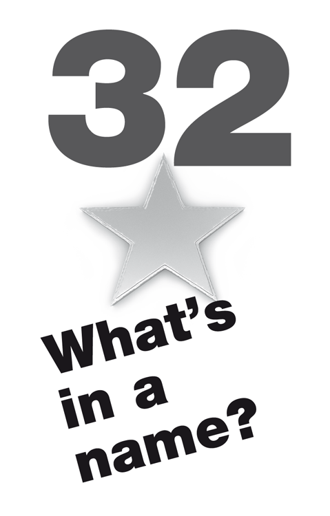 32 What’s in a name?
