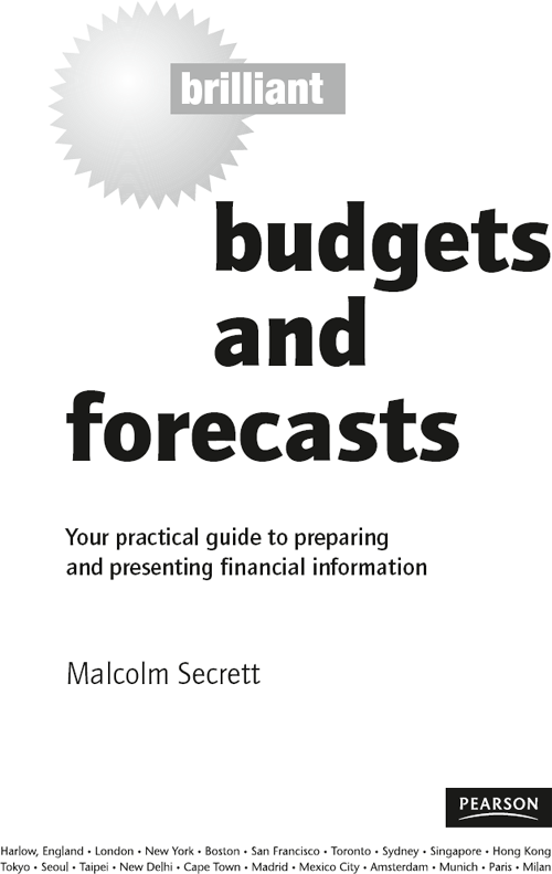 Brilliant budgets and forecasts