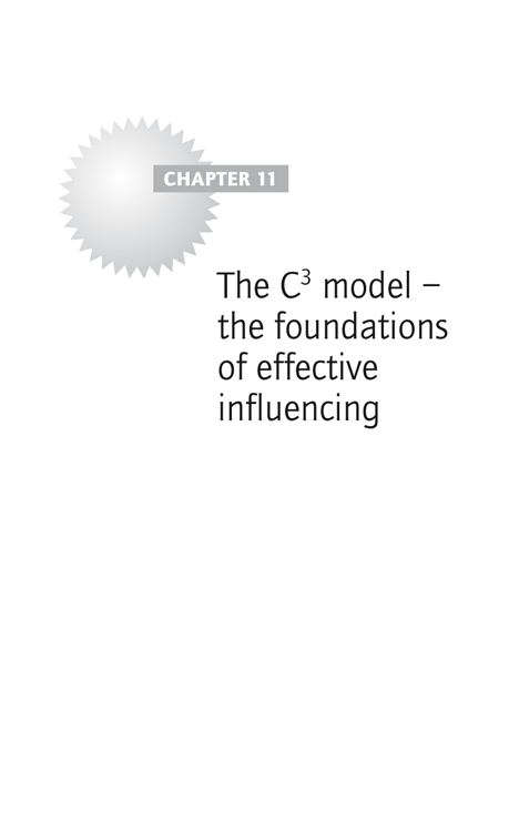 Chapter 11: The C3 model – the foundations of effective influencing