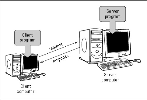 Figure 7-1: Communication between a client and a server.