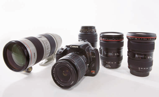 Having a selection of lenses increases your creative options with the Digital Rebel XTi/400D.