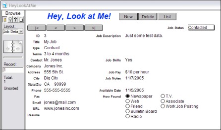 Figure 5-1: The Job Details layout could use some improvement.