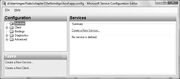 Service Configuration Editor for WCF