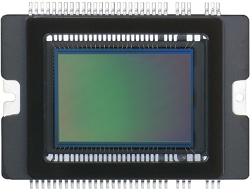 The image sensor in your Rebel XS is a large silicon chip with an imaging area that's the same size as a piece of APS film. It is this area that is sensitive to light.