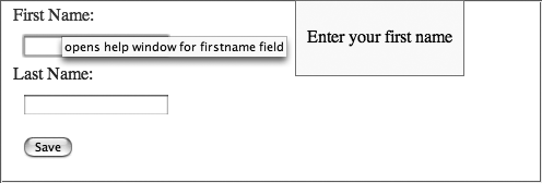 A form that uses JIT help