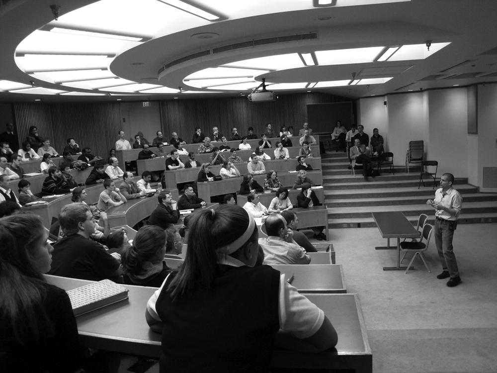 The Adamson Wing at Carnegie Mellon University, a room designed well for lectures.