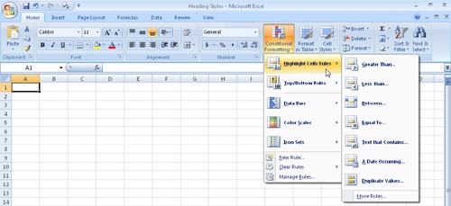 The revamped conditional formatting features in Excel 2007 are more powerful and easier to use than previous versions.