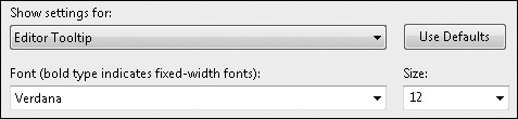Tip 1.25: How to increase the editor’s ToolTip font size