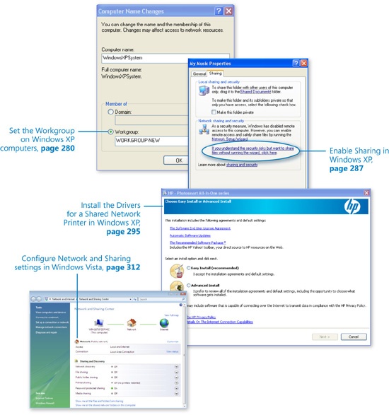 Sharing Between Windows XP, Windows Vista, and Windows 7 Computers
