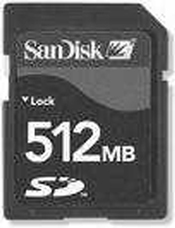 A typical SD card