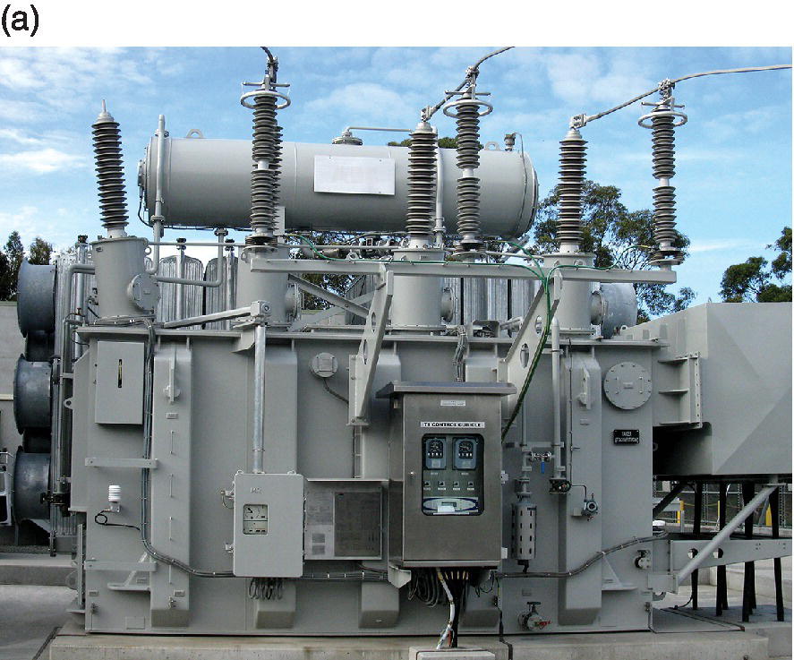Photo of 110kV:33 kV, 60 MVA transformer.