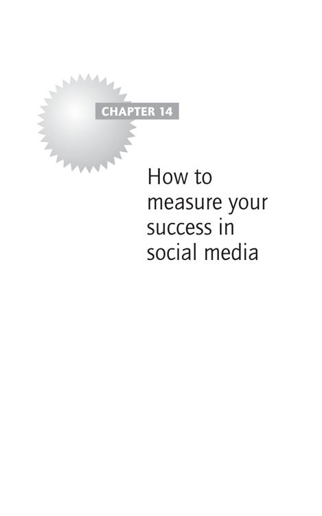 Chapter 14 How to measure your success in social media
