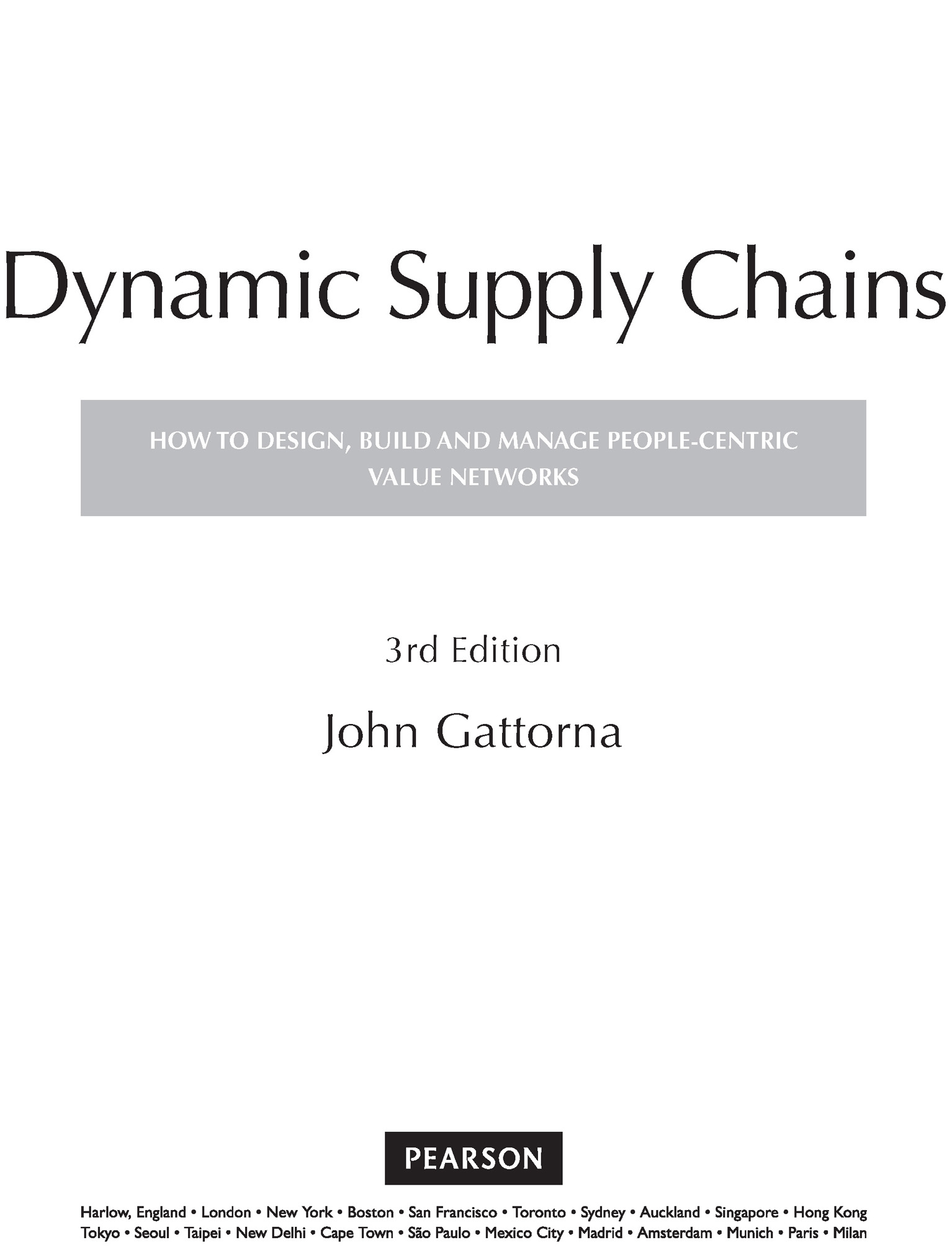 Dynamic Supply Chains