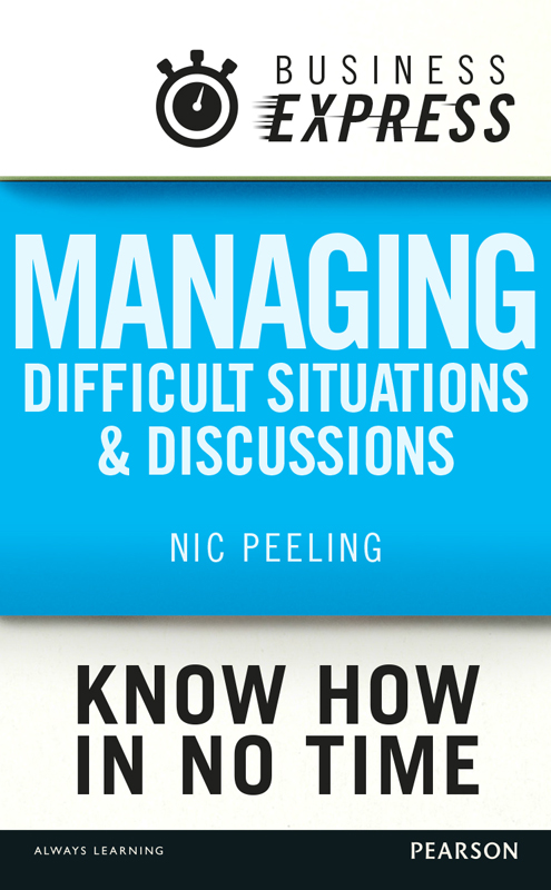 Managing difficult situations and discussions