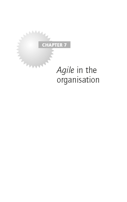 CHAPTER 7: Agile in the organisation