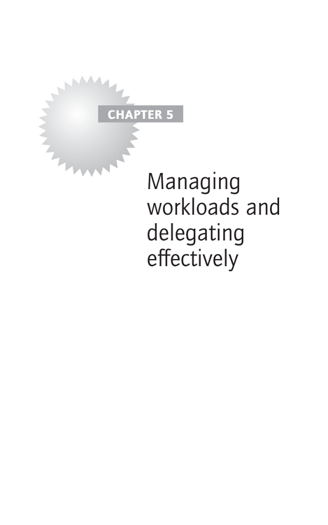Managing workloads and delegating effectively