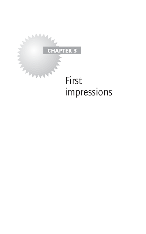 Chapter 3 First impressions