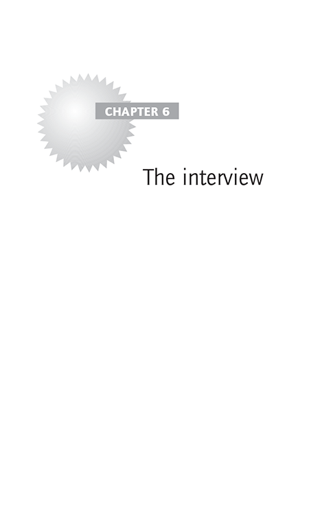Chapter 6 The interview