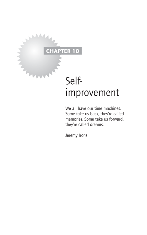 Chapter 10 Self-improvement
