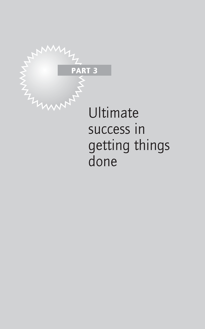 Ultimate success in getting things done