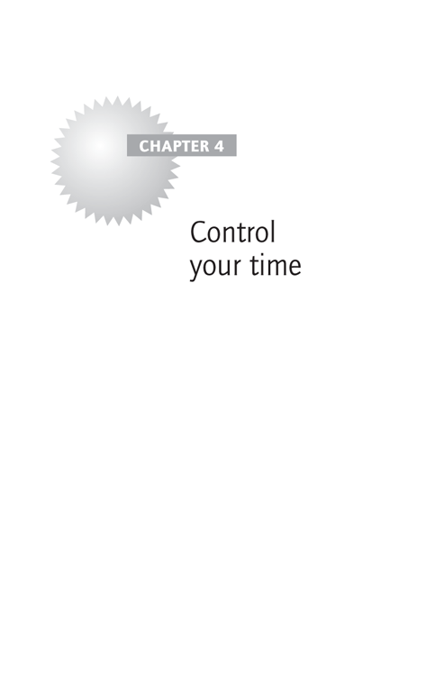 Chapter 4 Control your time