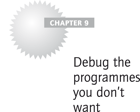Debug the programmes you don’t want