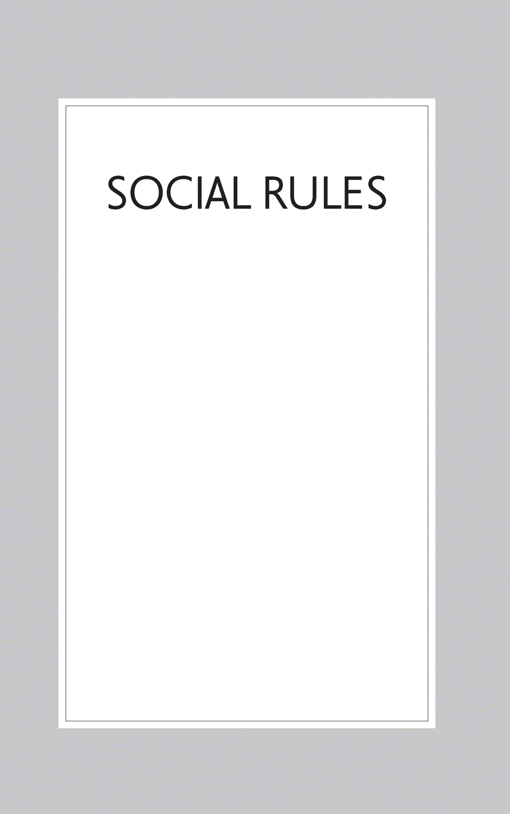 SOCIAL RULES